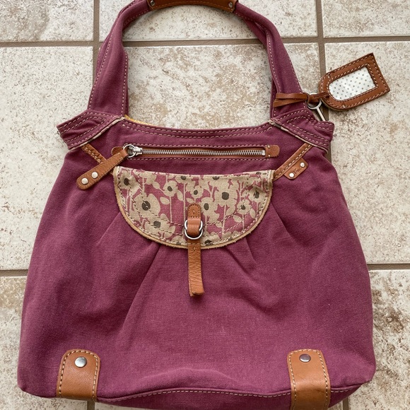 Fossil plum Spacious tote bag super cute - Picture 2 of 9